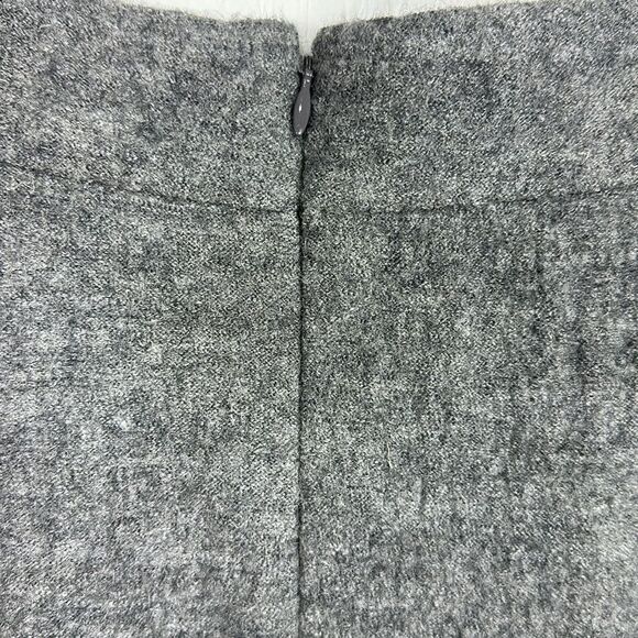 Ann Taylor Factory Boiled Wool A-line Mini Skirt In Gray Size 10 - Picture 3 of 7